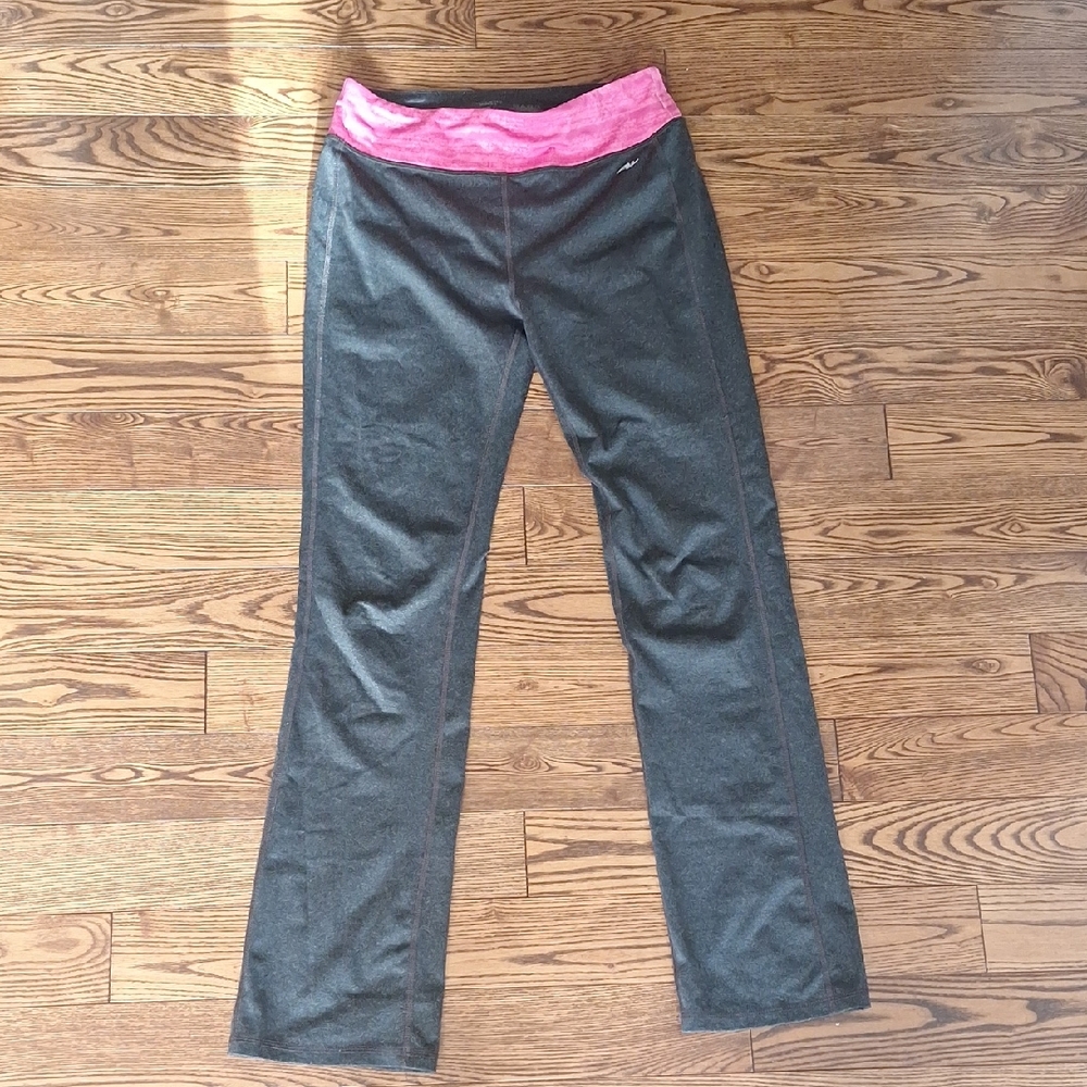 Kids XL (16) Gray and Pink Athletic Yoga Pants